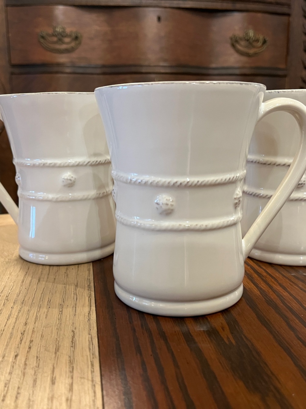 Set of 3 Juliska Berry & Thread mugs